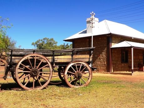 stará telegrafní stanice, Alice Springs, Austrálie